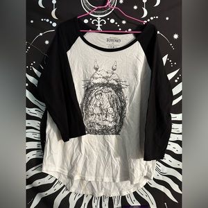 MY NEIGHBOR TOTORO WOMENS Cut off Sleeve Shirt